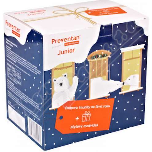 Preventan Junior tbl.90+plyš.medvěd dárk.balení